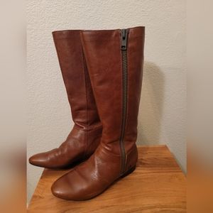BORN Shoes Cognac Brown Leather boots size 6.5
